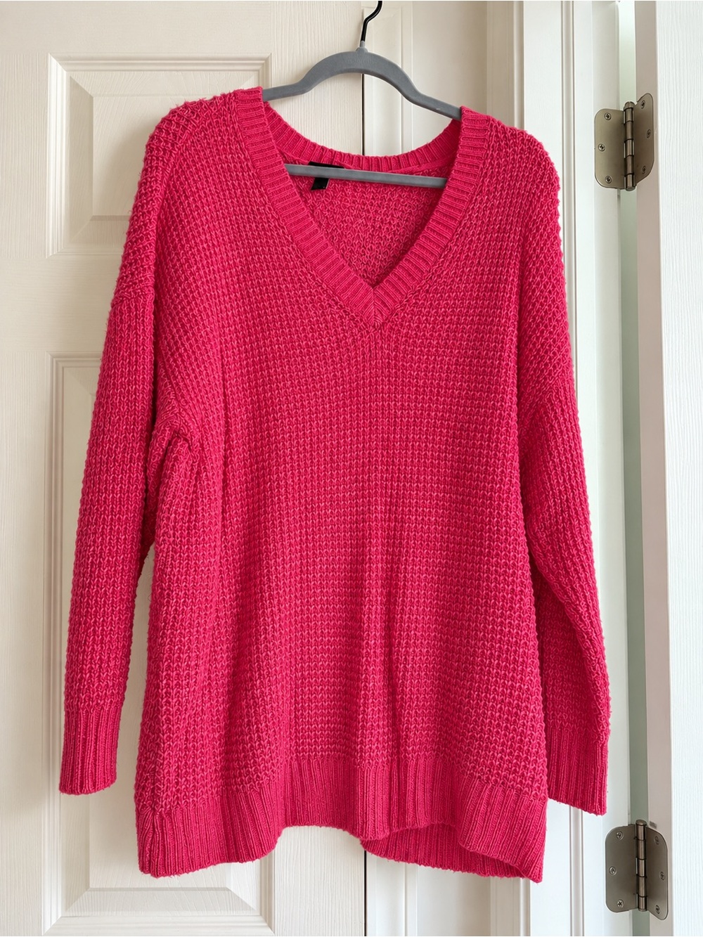 torrid Vibrant Hot Pink V-Neck Sweater